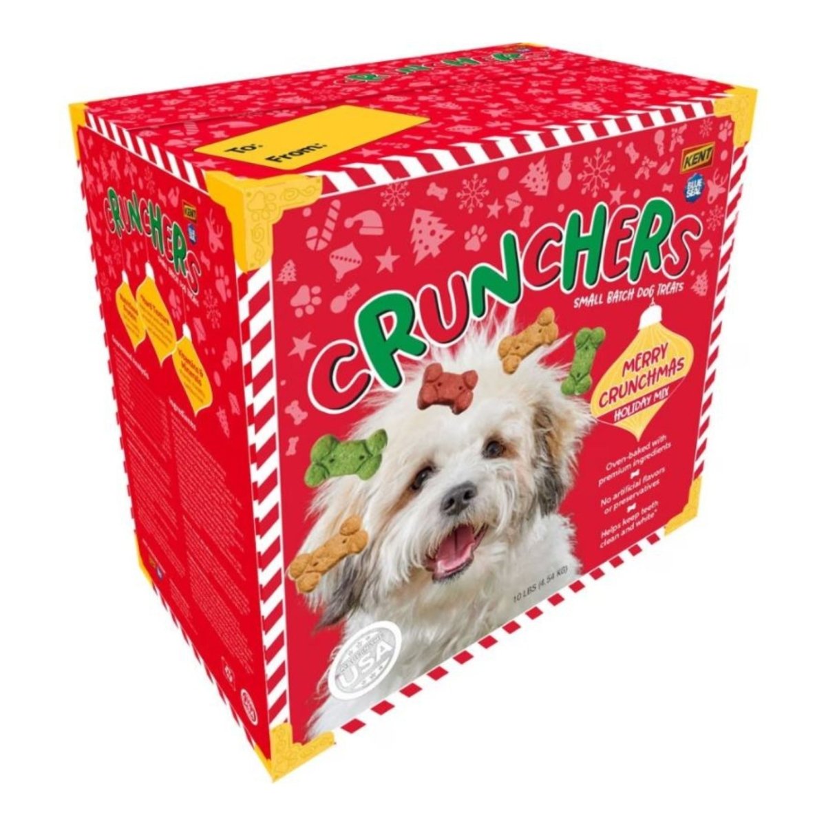 Blue Seal Crunchers Holiday Gift Box Assorted Dog Biscuits 10 lb - Pets Perfect