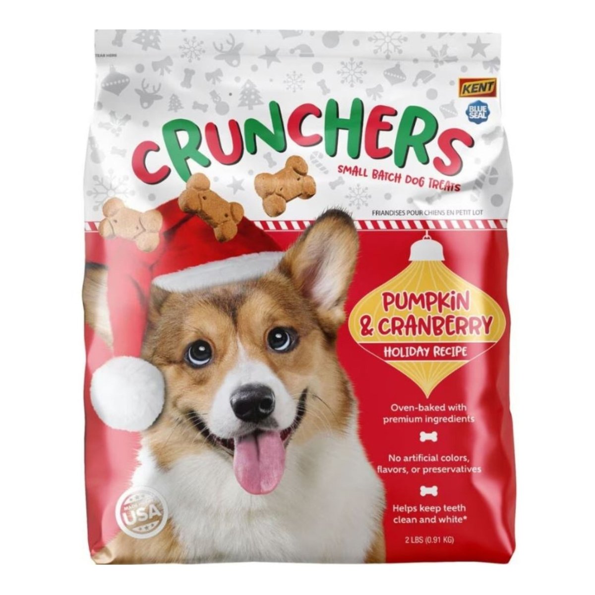 Blue Seal Crunchers Holiday Recipe Pumpkin & Cranberry Dog Biscuits 2 lb - Pets Perfect