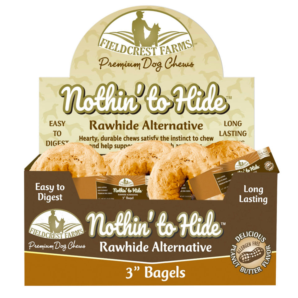 Fieldcrest Farms Nothin' to Hide - Peanut Butter Bagels, 3 in, 24 ct