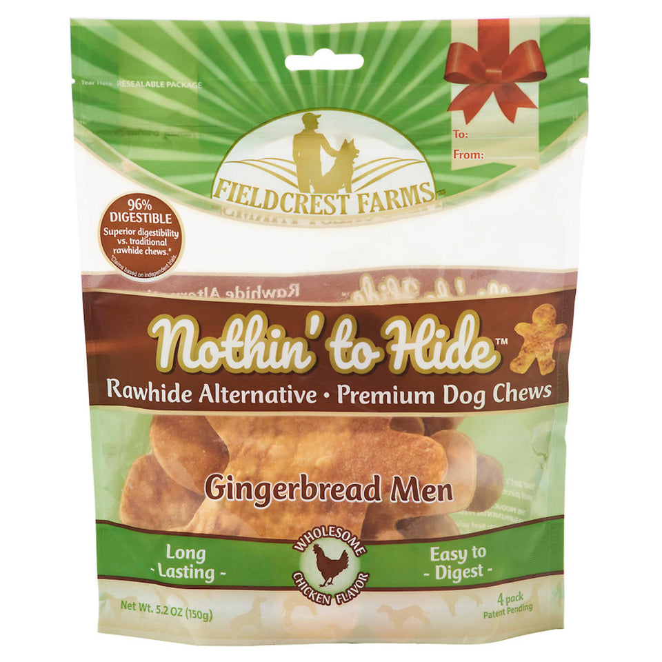 Fieldcrest Nothin' to Hide - Rawhide-Free Chicken Gingerbread, 4 ct