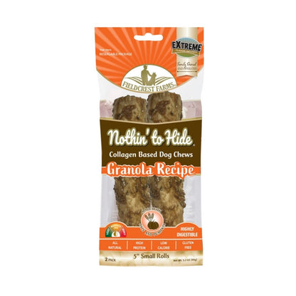 Fieldcrest Farms Nothin' To Hide Roll Dog Treat Granola, 1ea/SM, 5 in - Pets Perfect