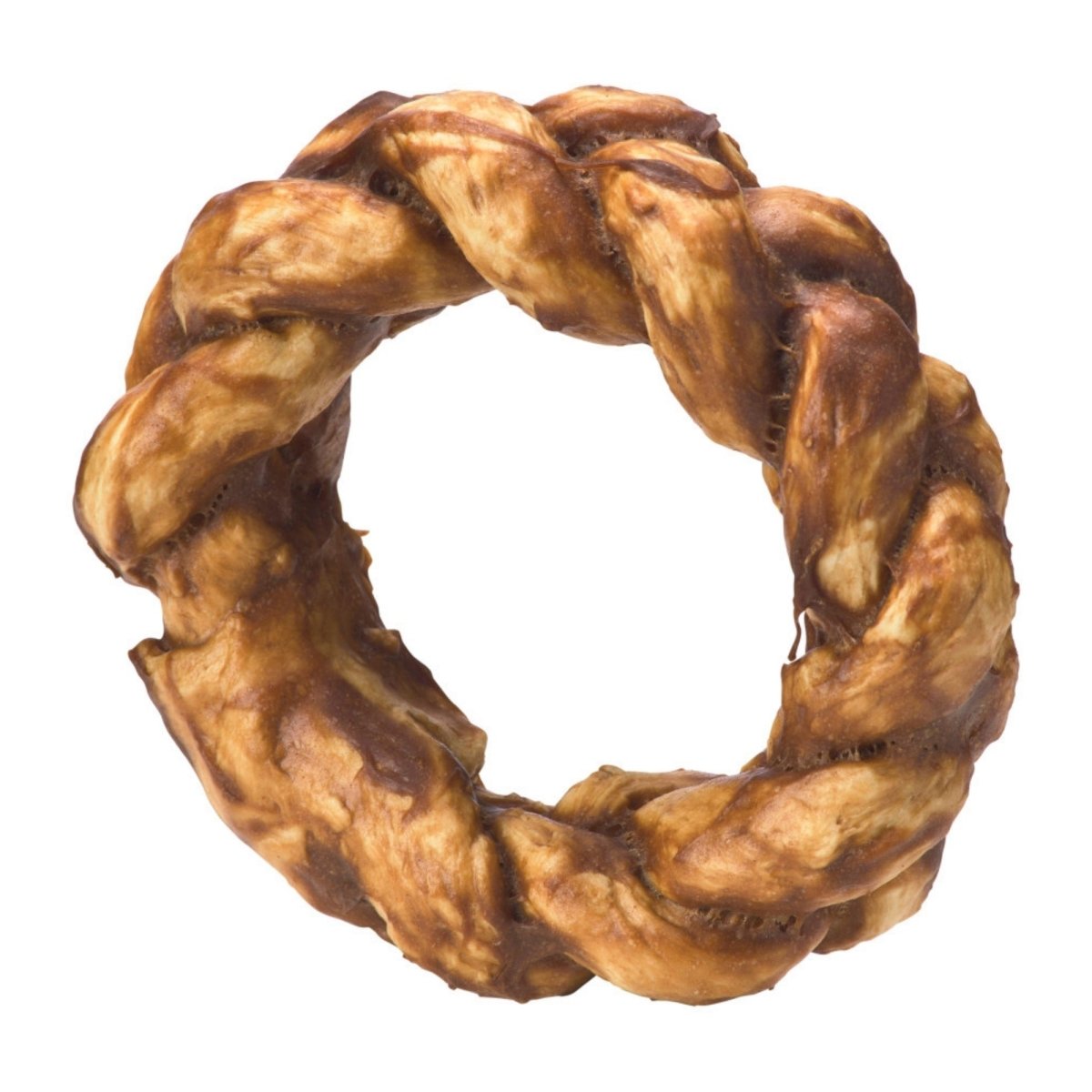 Fieldcrest Farms Nothin' To Hide Bakery Collection Dog Treat Braided Ring, Beef, 1ea/5 in - Pets Perfect