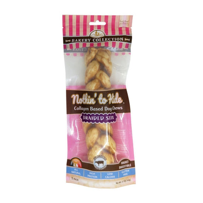 Fieldcrest Farms Nothin' To Hide Bakery Collection Dog Treat Braided Stix, Beef, 1ea/9 in - Pets Perfect