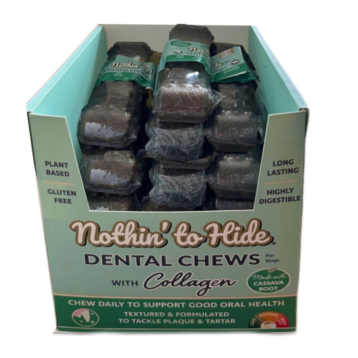 Fieldcrest Farms Nothin' to Hide Dental Wave Collagen Dog Chew Display Beef 5 in (Case of 24) - Pets Perfect