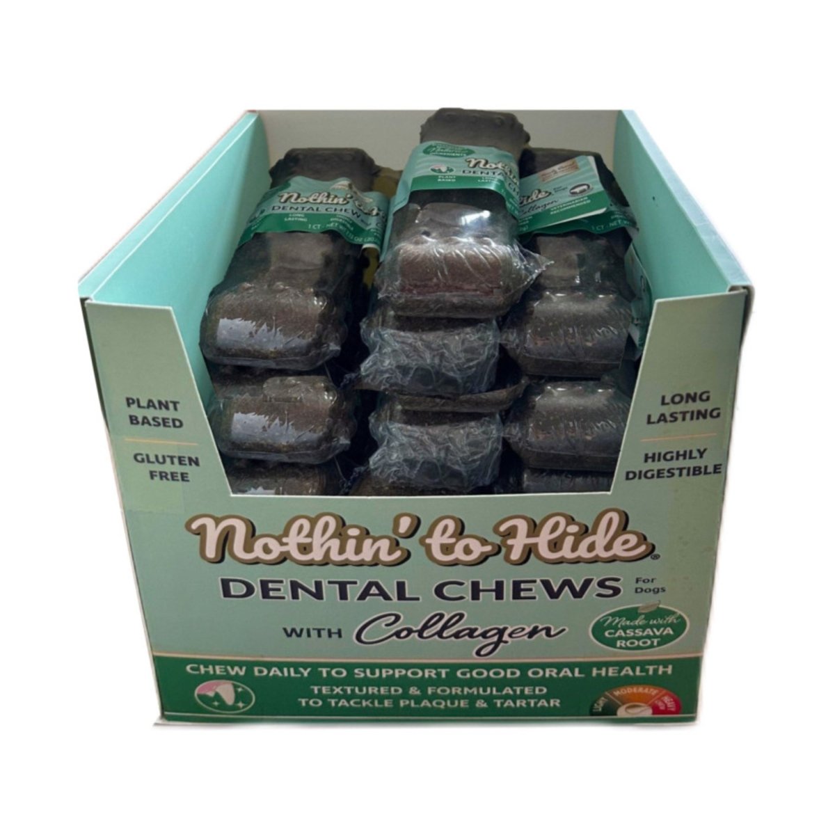 Fieldcrest Farms Nothin' to Hide Dental Wave Collagen Dog Chew Display Beef 7 in (Case of 13) - Pets Perfect