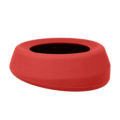 Kurgo Dog Splash-Free Wander Water Bowl Red