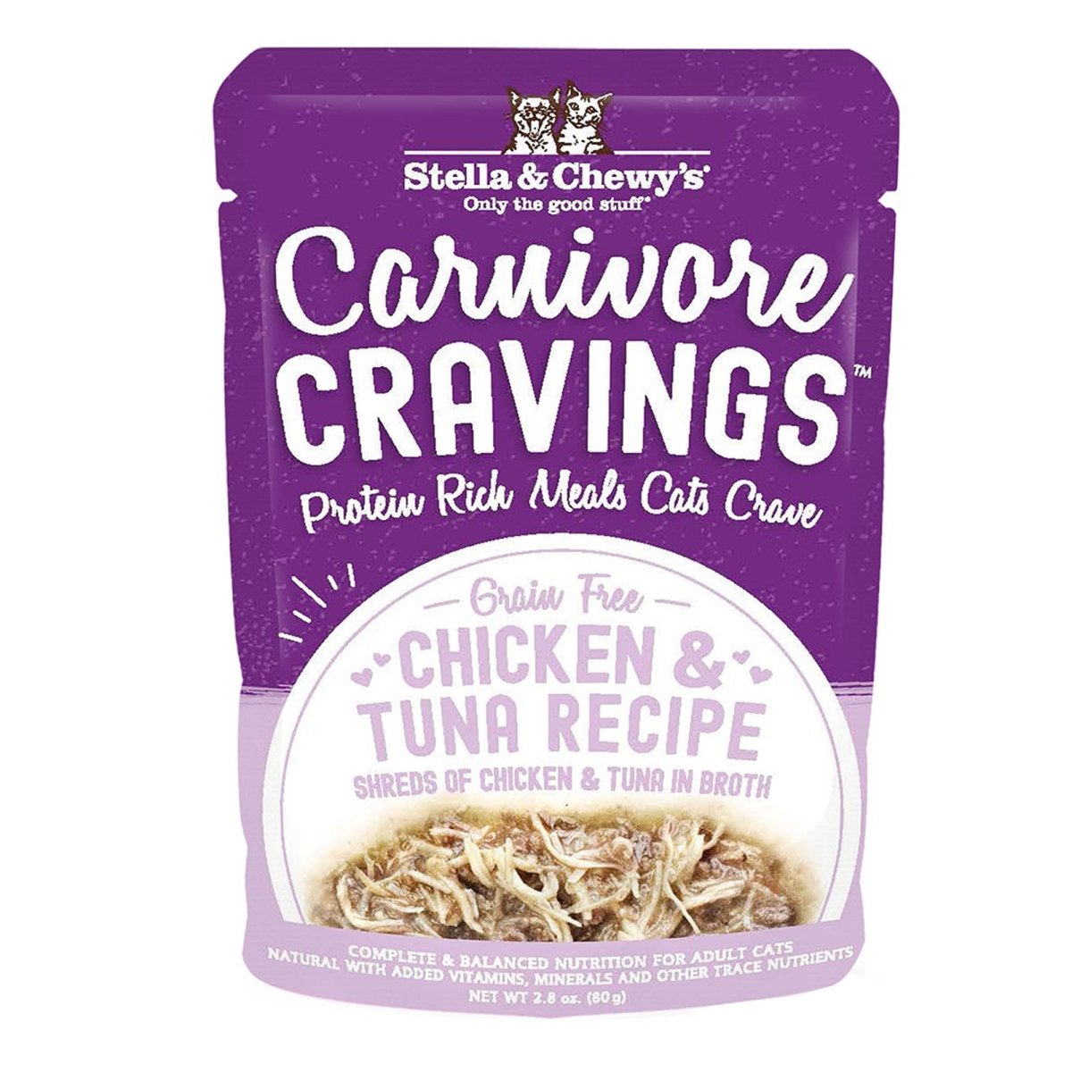 Stella and Chewys Carnivore Cravings Chicken and Tuna Recipe 2.8oz. (Case of 24) - Pets Perfect