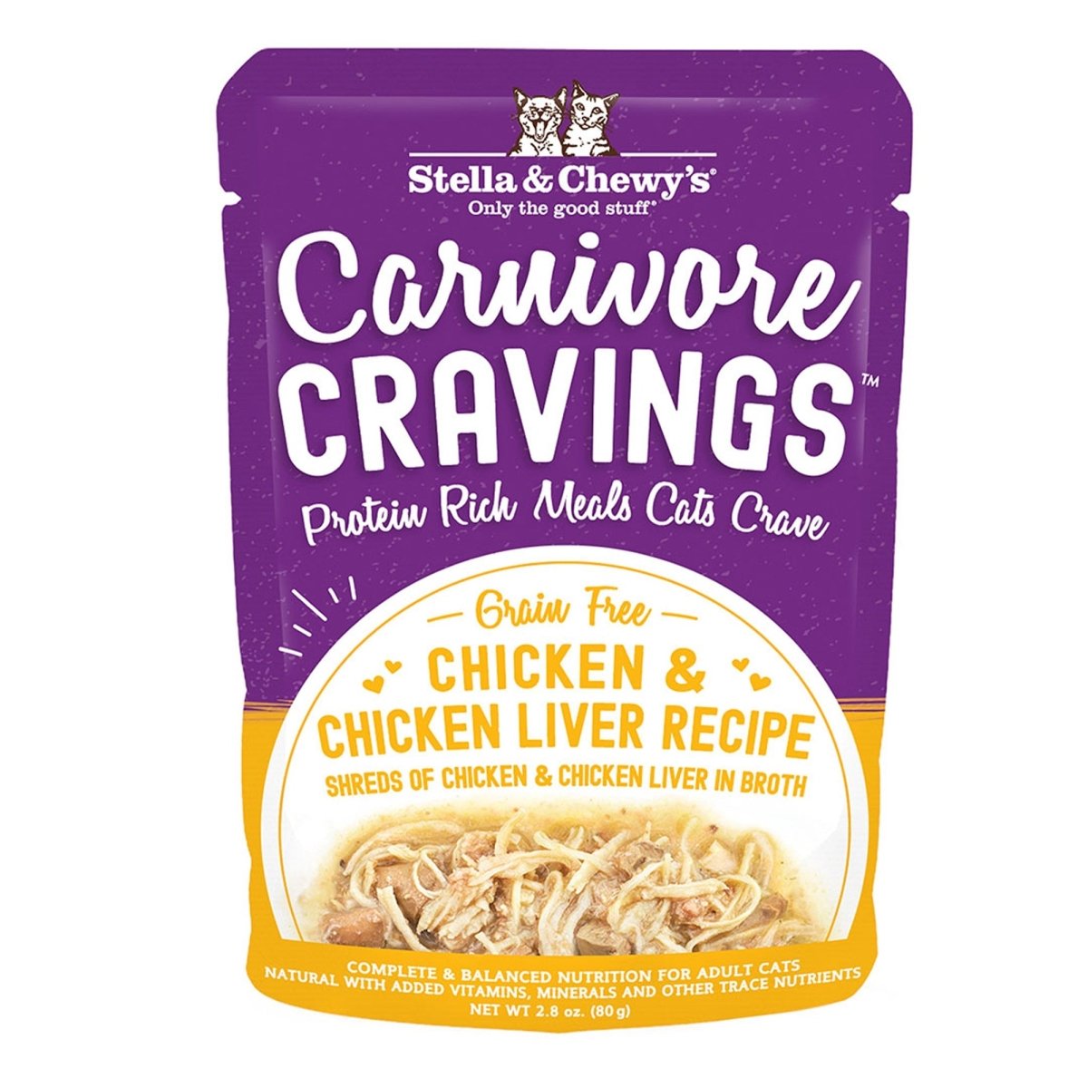 Stella and Chewys Carnivore Cravings Chicken and Chicken Liver Recipe 2.8oz. (Case of 24) - Pets Perfect