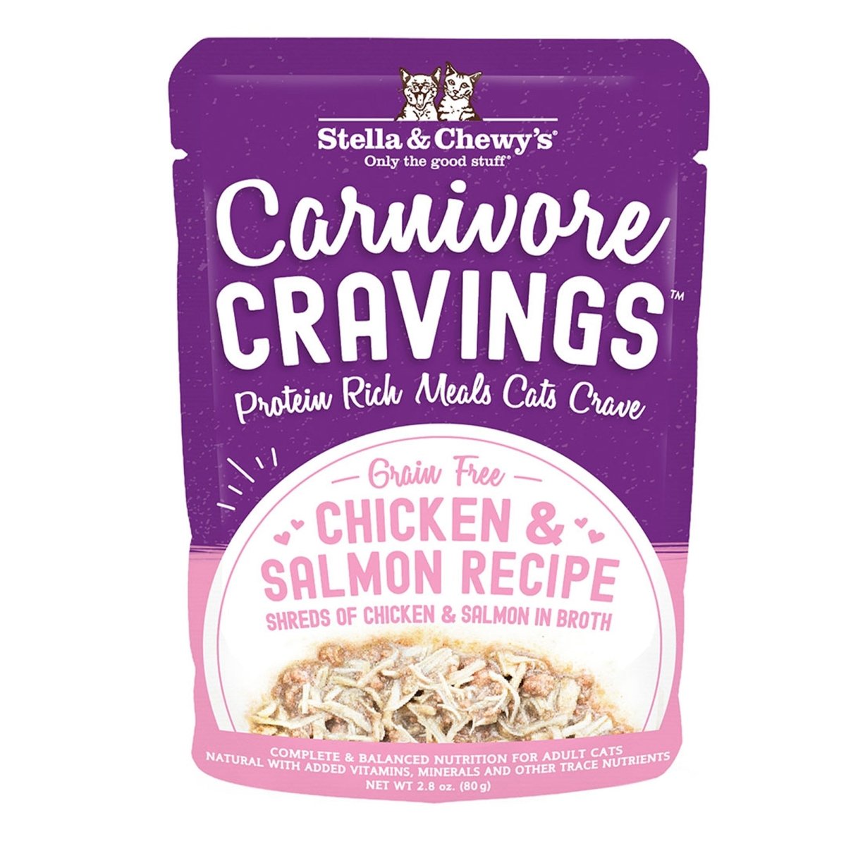 Stella and Chewys Carnivore Cravings Chicken and Salmon Recipe 2.8oz. (Case of 24) - Pets Perfect