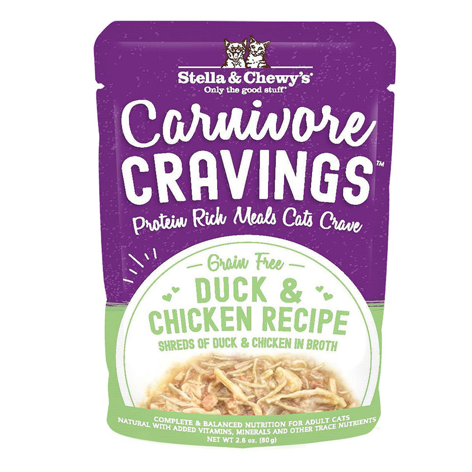 Stella & Chewy's Carnivore Cravings Duck and Chicken Recipe, 2.8 oz each, Case of 24