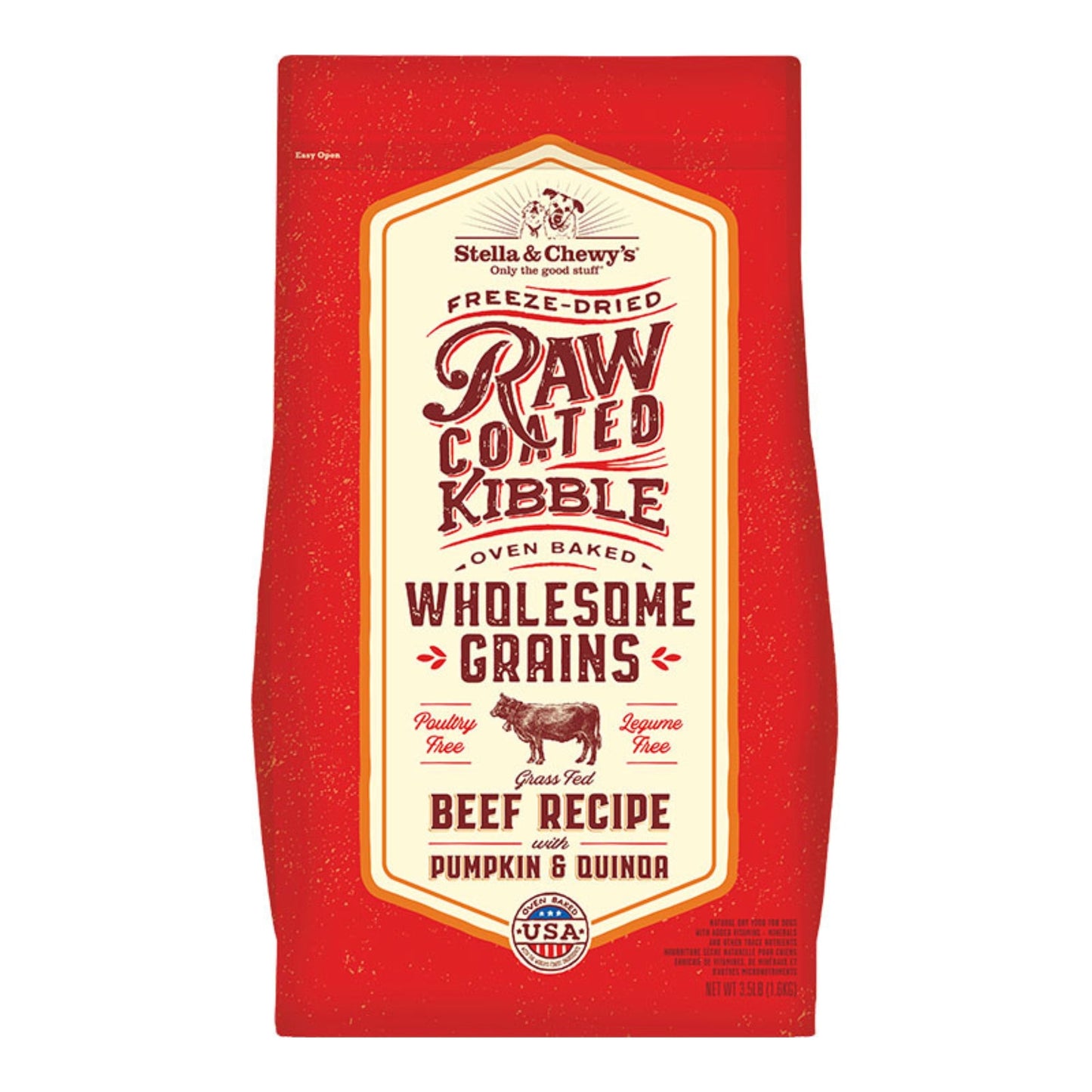 Stella & Chewy's Dog Wholesome Grain Raw Coated Beef, 22 lb