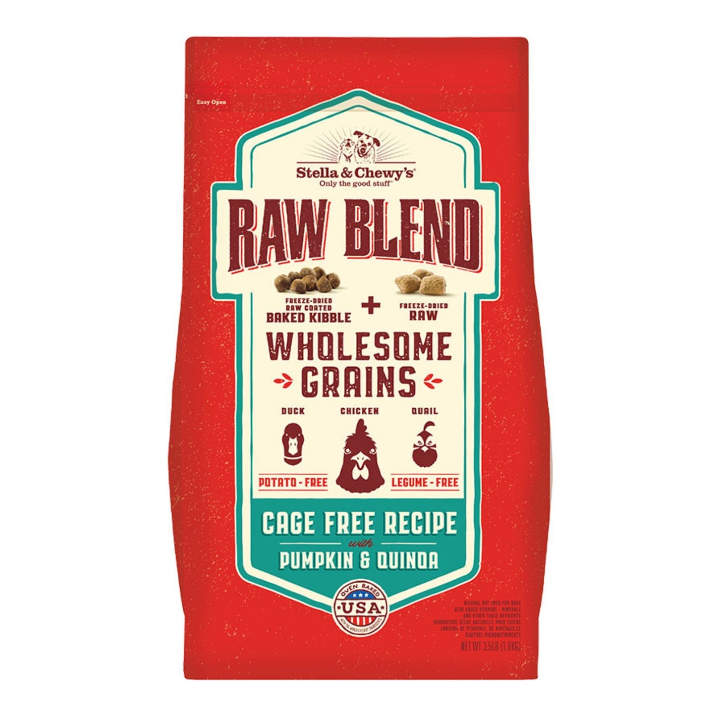 Stella & Chewy's Dog Raw Blend Wholesome Cage Free Chicken 3.5 lb