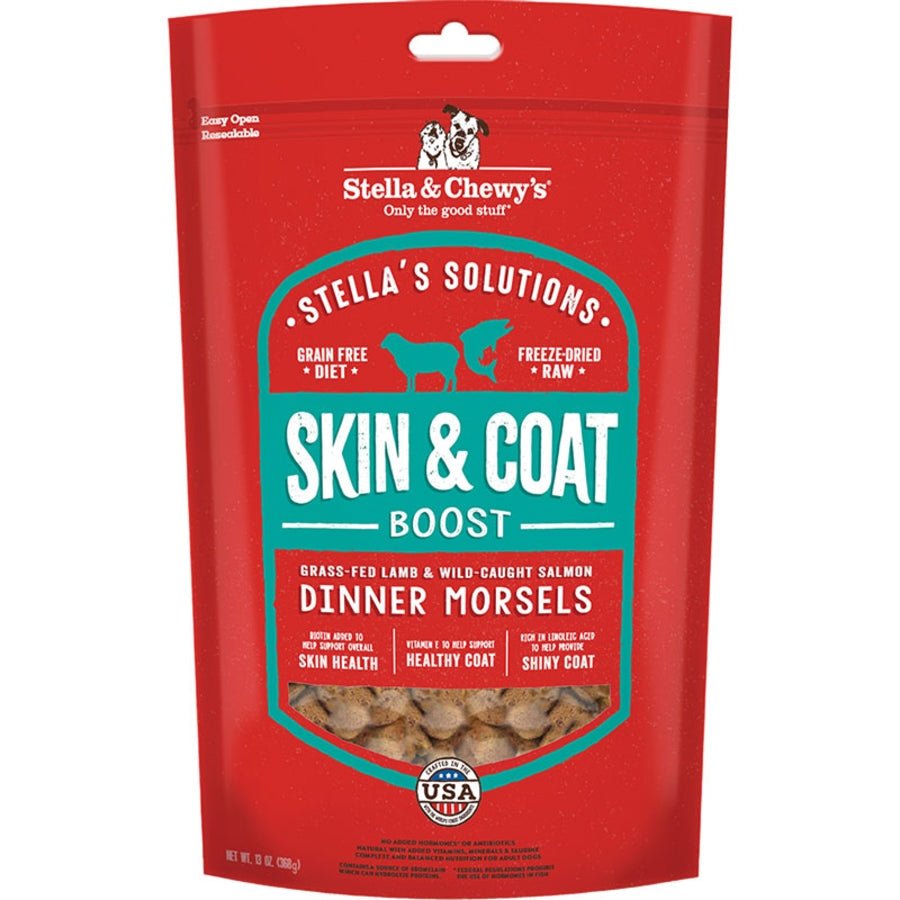 Stella and Chewys Solutions Skin and Coat Boost Freeze - Dried Duck 7.5oz. - Pets Perfect