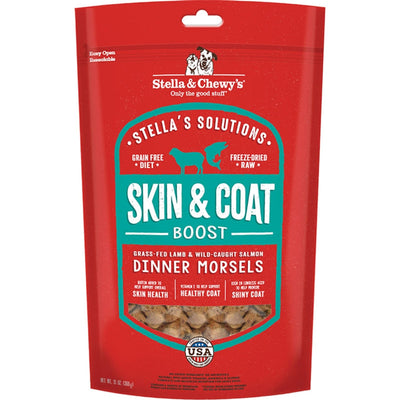 Stella & Chewy's Solutions Skin & Coat Boost Freeze-Dried Raw Cat Food - Duck & Salmon, 7.5 oz