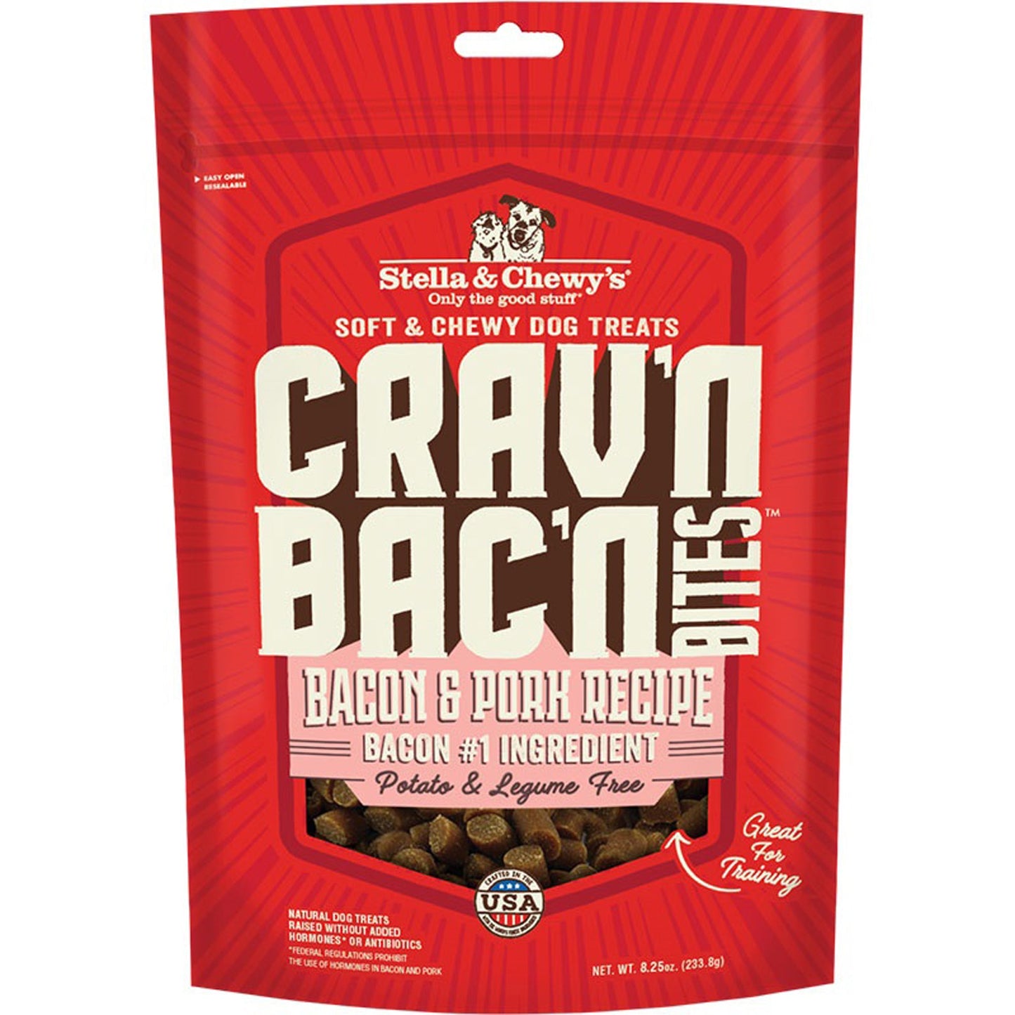Stella & Chewy's Dog Cravn Bacon Bites Pork 8.25 oz