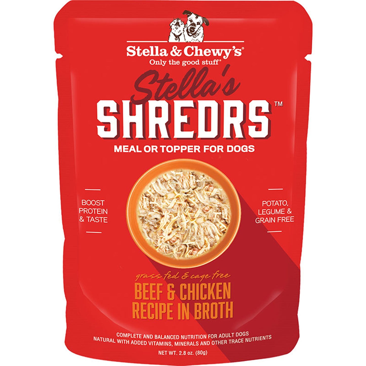 Stella & Chewy's Dog Shredrs Beef And Chicken 2.8 oz. 24 ct