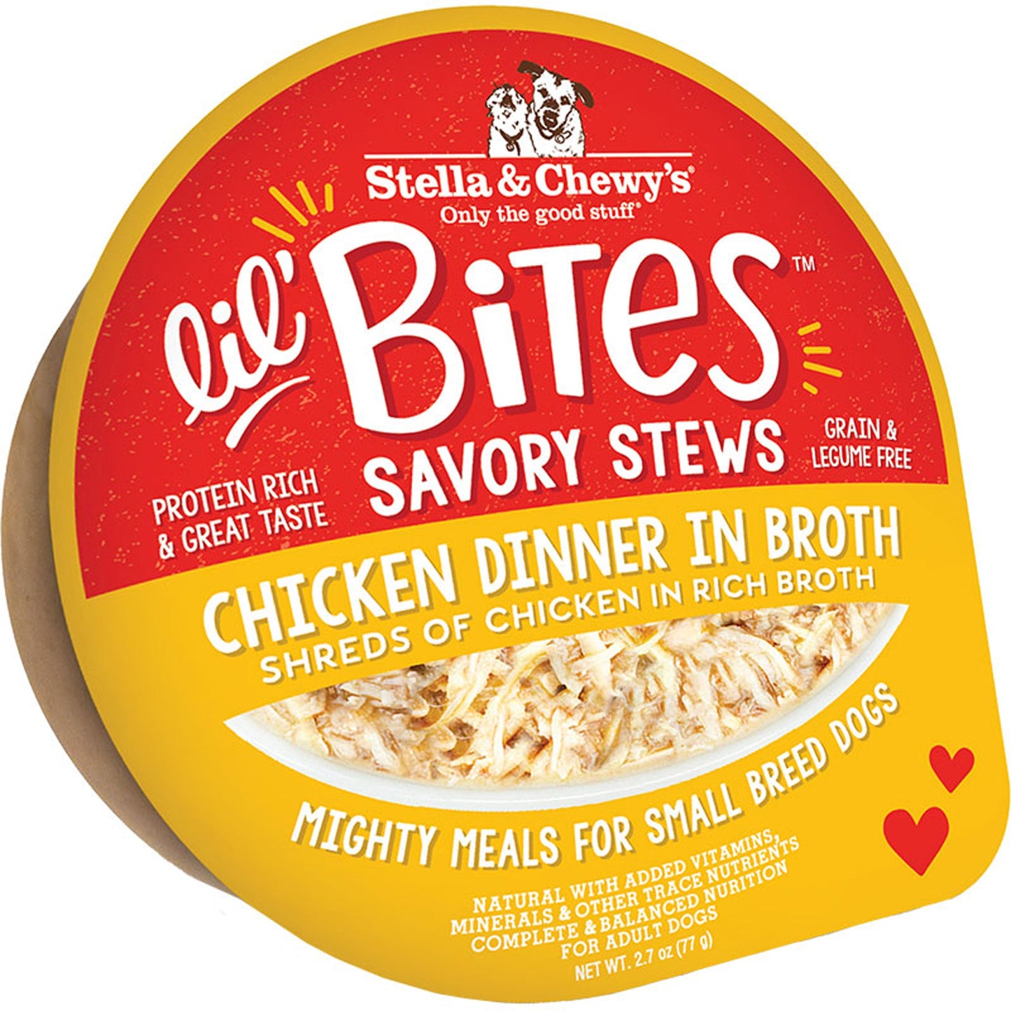 Stella & Chewy's Dog Lil Bites Savory Stew Chicken, 2.7 oz 12 ct