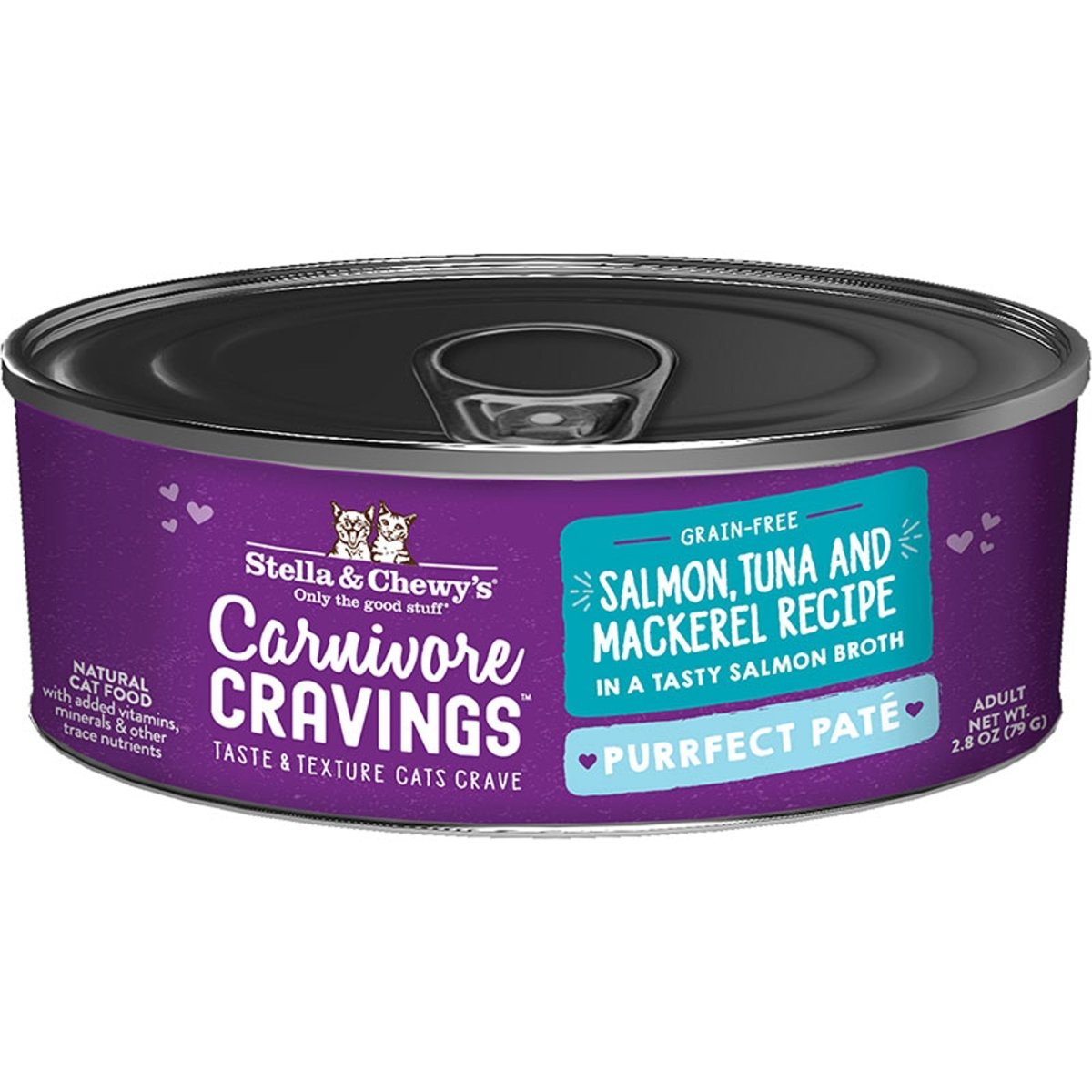 Stella and Chewys Cat Carnivore Cravings Pate Salmon and Tuna 2.8oz. (Case of 24) - Pets Perfect