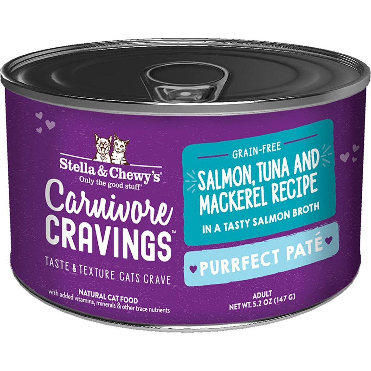 Stella and Chewys Cat Carnivore Cravings Pate Salmon and Tuna 5.2oz. (Case of 24) - Pets Perfect
