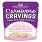 Stella and Chewys Cat Carnivore Cravings Shred Chicken and Salmon 2.8oz. (Case of 24) - Pets Perfect