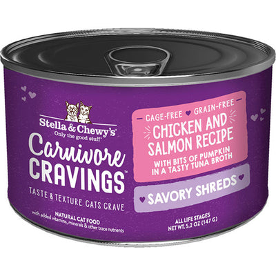 Stella & Chewy's Cat Carnivore Cravings Shred Chicken and Salmon 5.2