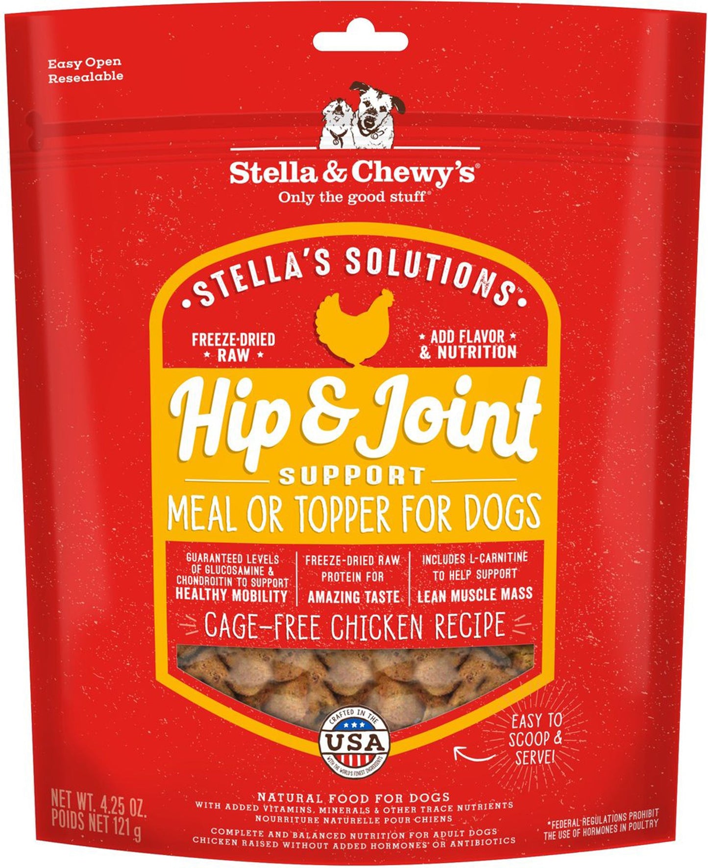 Stella & Chewy's Dog Solutions Hip and Joint Support Chicken 4.25 oz