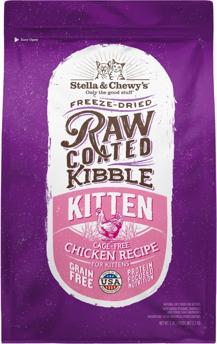 Stella and Chewys Cat Raw Coated Kitten Cage Free Chicken 5Lb** - Pets Perfect