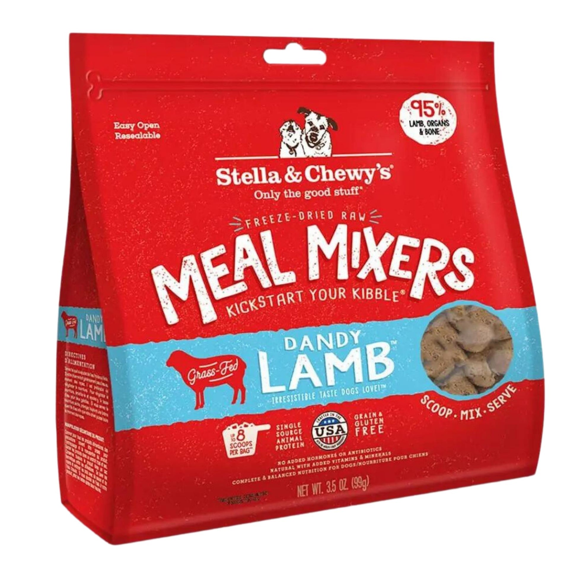 Stella & Chewy's Dog Freeze-Dried Tantalizing Lamb Meal Mixers 35 oz
