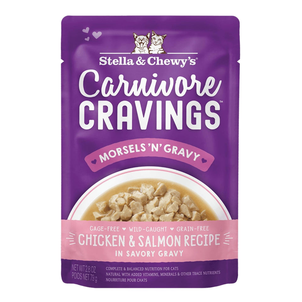 Stella & Chewy's Carnivore Cravings Morsels'N'Gravy Chicken & Salmon Recipe 2.8oz. Default Title