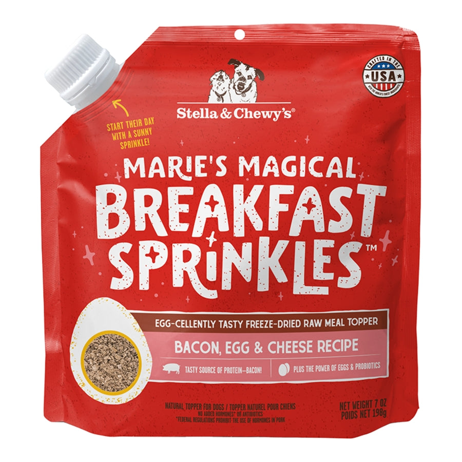 Stella & Chewy's Dog Freeze-Dried Magical Breakfast Sprinkles Bacon, Egg & Cheese 7 oz