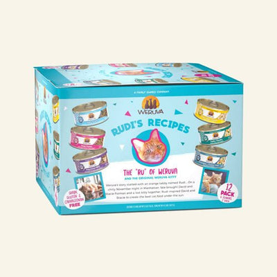 Weruva Rudi's Recipes Wet Cat Food Variety Pack 5.5 oz Cans 12 ct