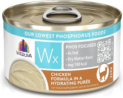 Weruva Wx Phos Focused Chicken Puree GF Wet Cat Food, 3 oz. 12 ct