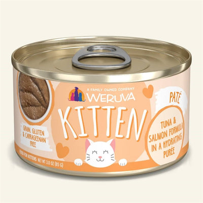Weruva Kitten Tuna & Salmon Formula in a Hydrating Puree 3 oz. 12 ct