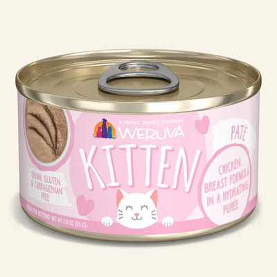 Weruva Kitten Chicken Breast Formula in a Hydrating Puree 3 oz. 12 ct