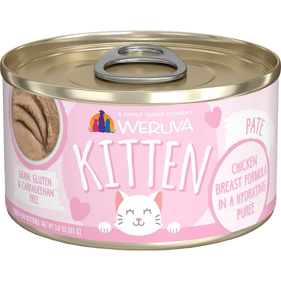 Weruva Kitten Chicken Breast Formula in a Hydrating Puree 3 oz. 12 ct