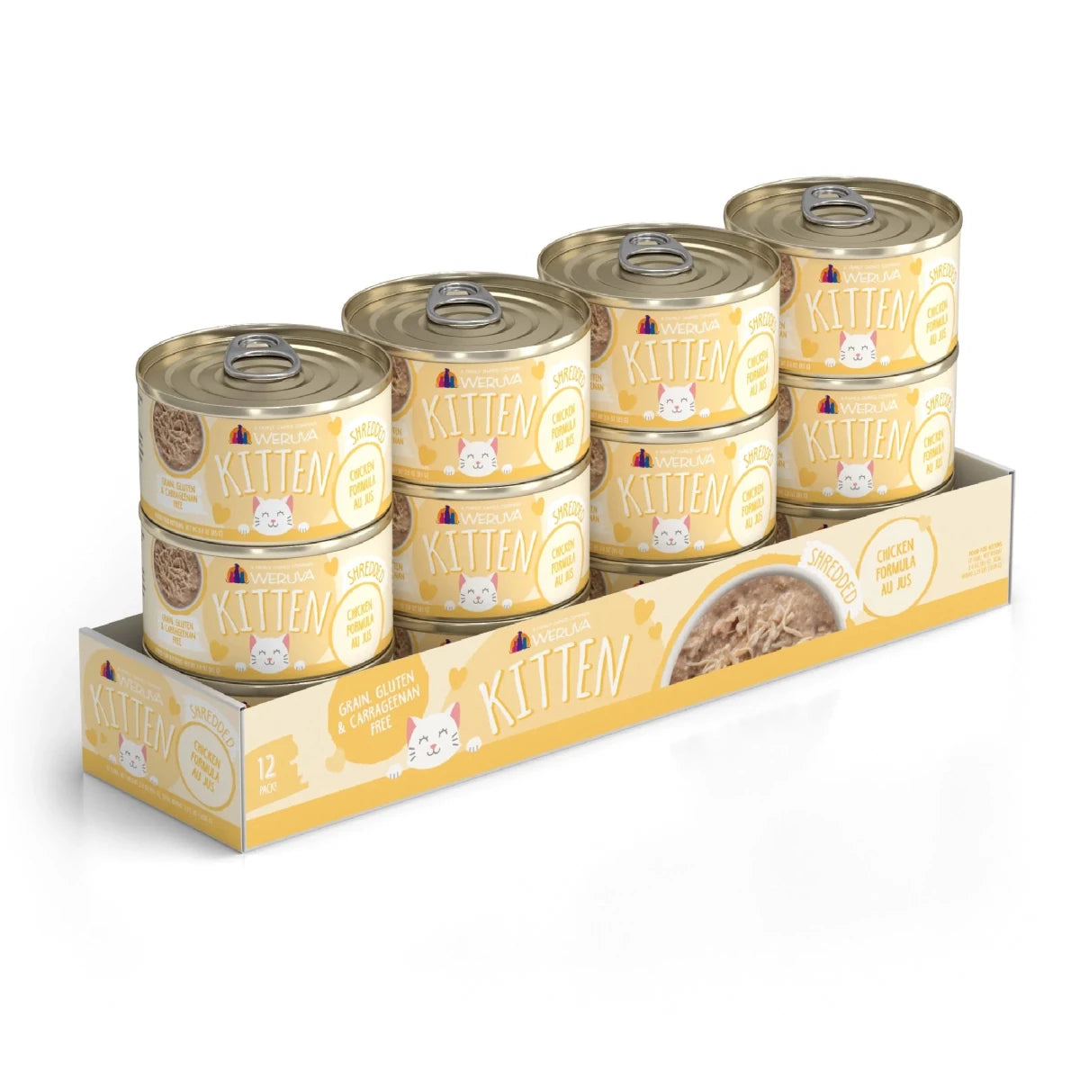 Weruva Cat Kitten Chicken Au Jus 3oz. (Case of 12) - Pets Perfect