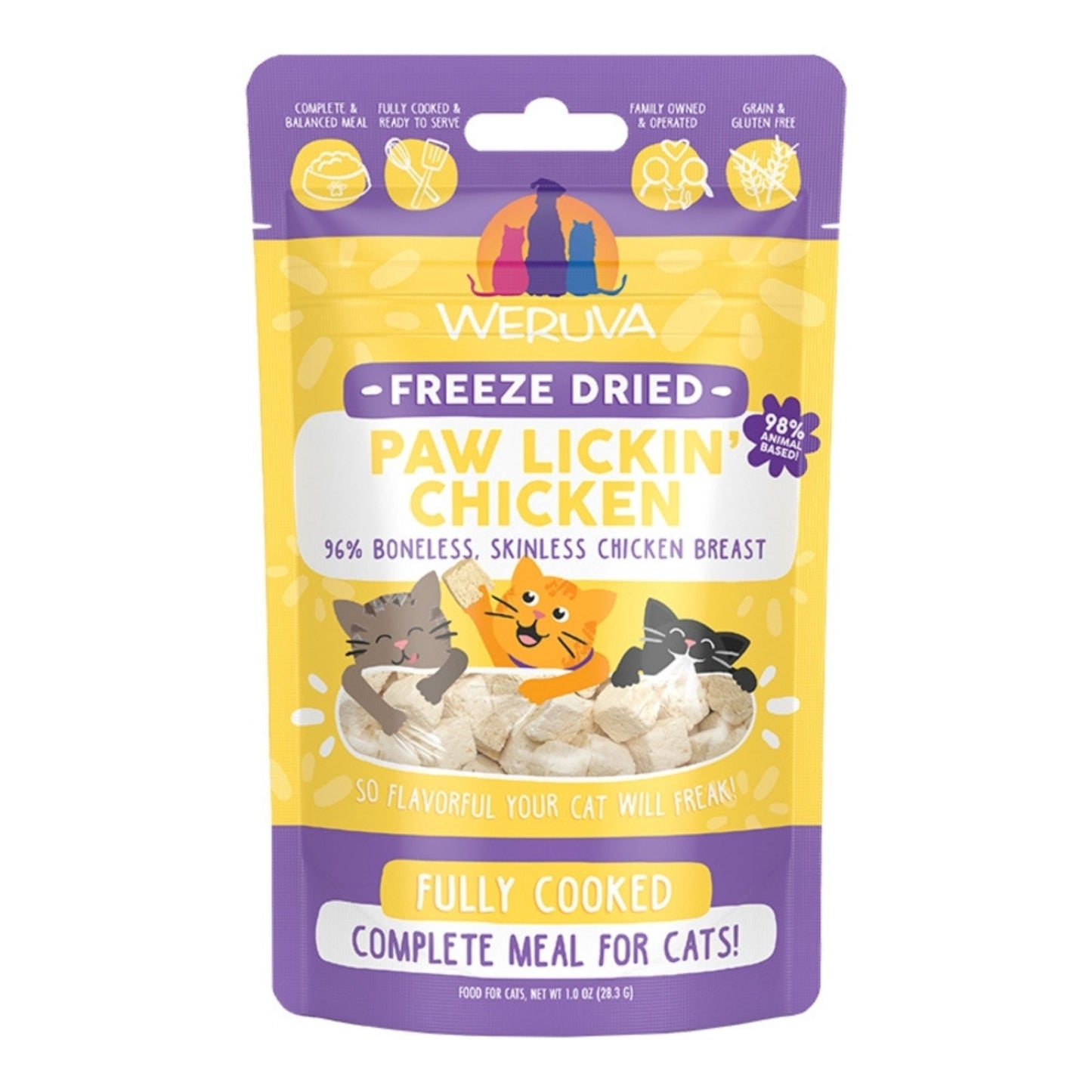 Weruva Cat Freeze-Dried Paw Lickin' Chicken, 1 oz