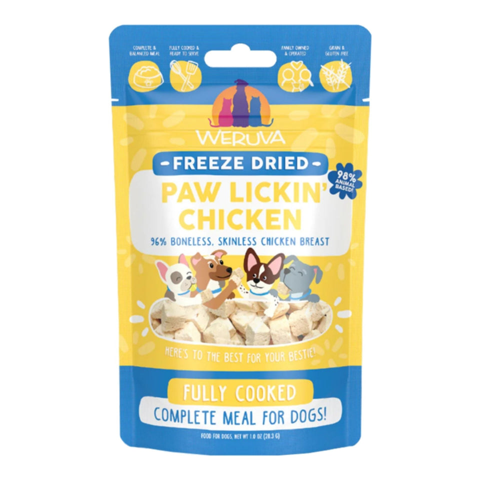 Weruva Dog Freeze-Dried Paw Lickin' Chicken 1oz. (Case of 12)