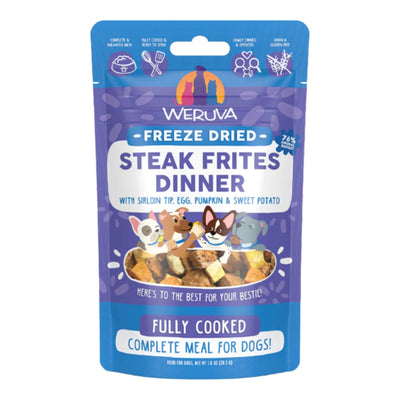 Weruva Dog Freeze-Dried Steak Frites Dinner Food 1oz.