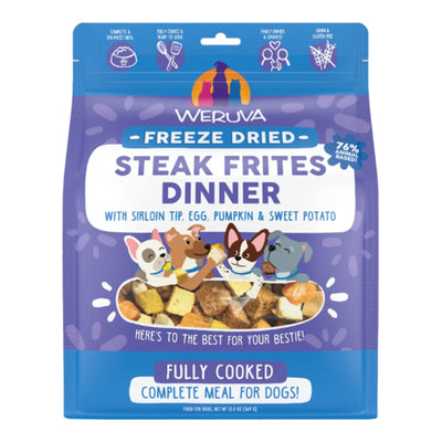Weruva Dog Freeze-Dried Steak Frites Dinner 13oz.