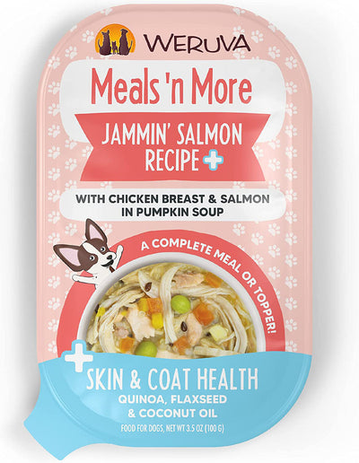 Weruva Dog Meals N More Jammin Salmon Cup 3.5 oz. 12 ct