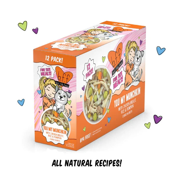 Bff Dog You My Munchkin Chicken Rice & Pumpkin Cup, 2.7 oz 12 ct