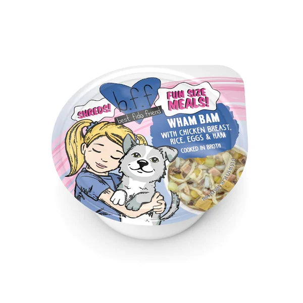 Bff Dog Wham Bam Chicken Rice Egg & Ham Cup 2.7 oz. 12 ct