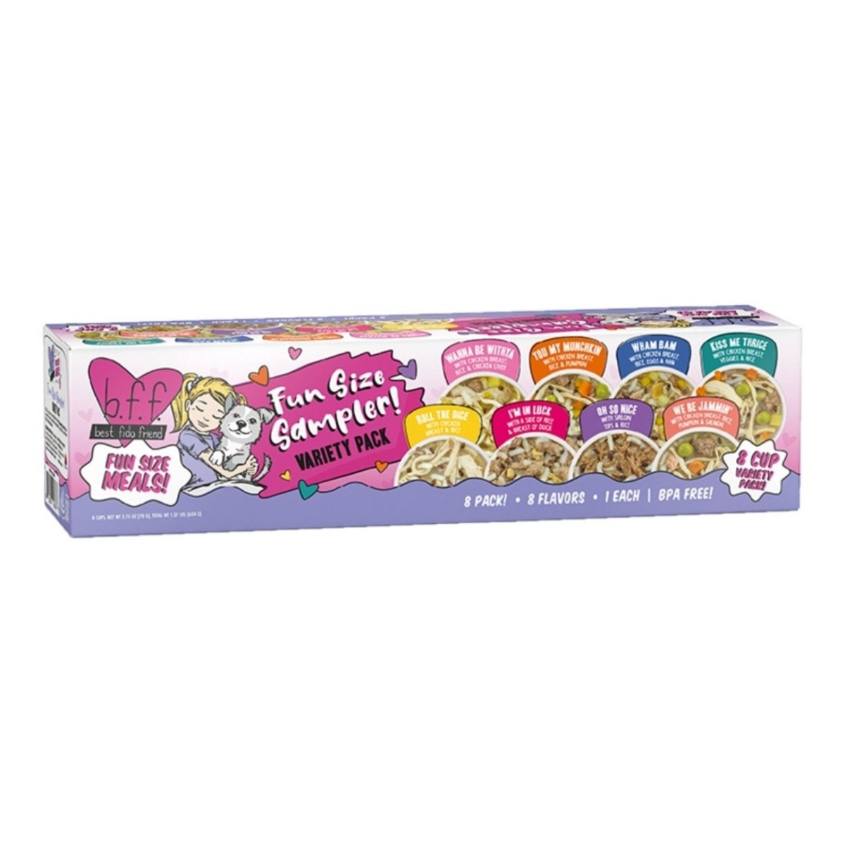 BFF Dog Fun Size Sampler Variety 2.75oz. - (Case of 8) - Pets Perfect