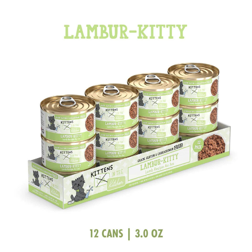 Cats In The Kitchen Cat Grain Free Kitten Lambur - Kitty Lamb Recipe 3oz. (Case of 12)