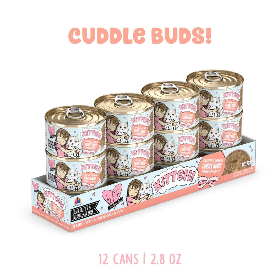 Bff Kitten Cuddle Buds Chicken & Salmon 2.8oz. (Case of 12)