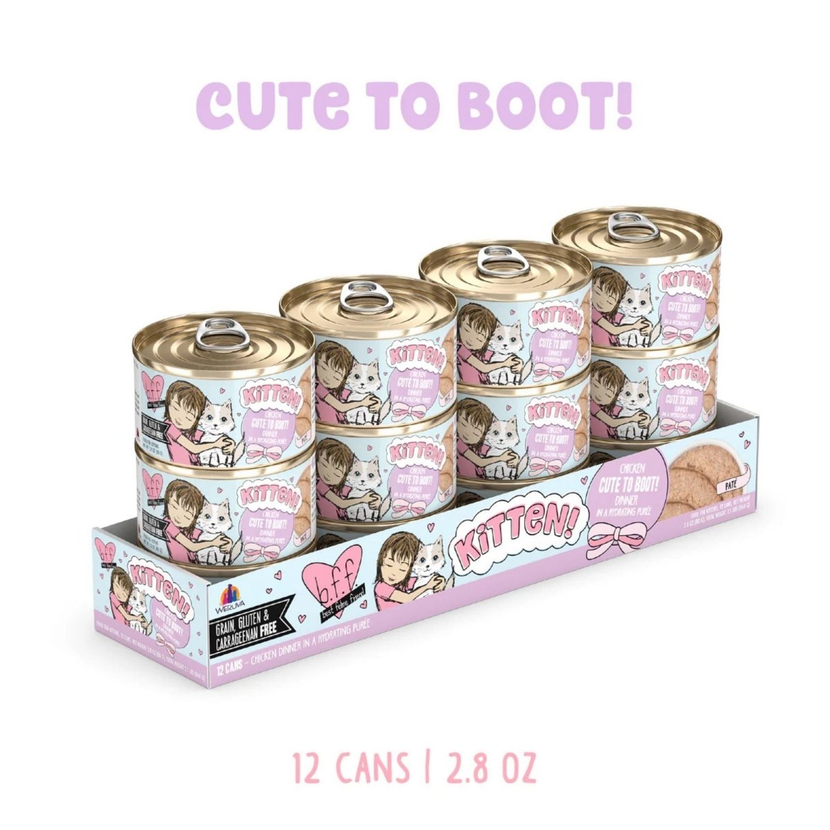 Bff Kitten Cute To Boot Chicken 2.8oz. (Case of 12) - Pets Perfect