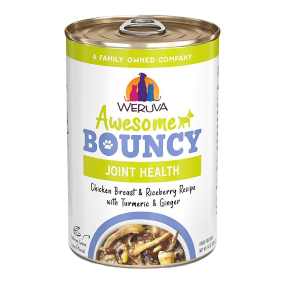 Weruva Dog Bouncy Chicken & Rice 14oz.  (Case of 10)