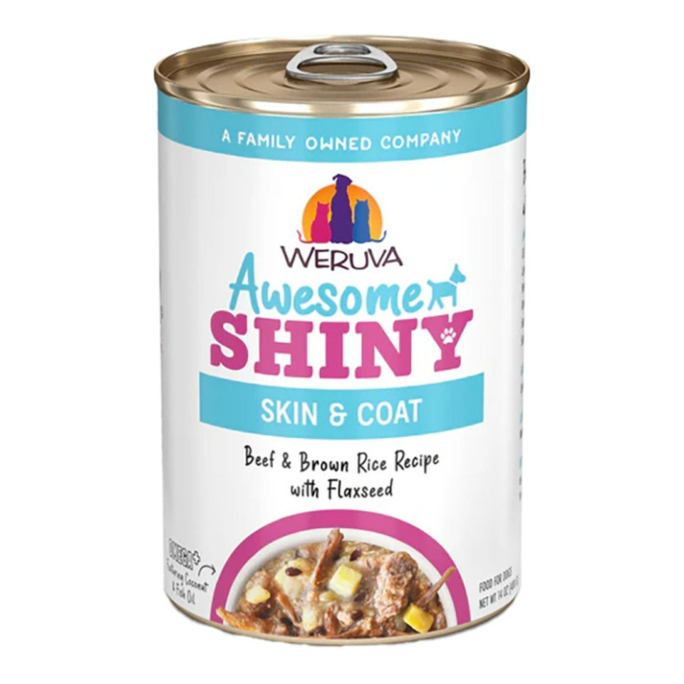Weruva Dog Shiny Beef & Rice 14oz.  (Case of 10)
