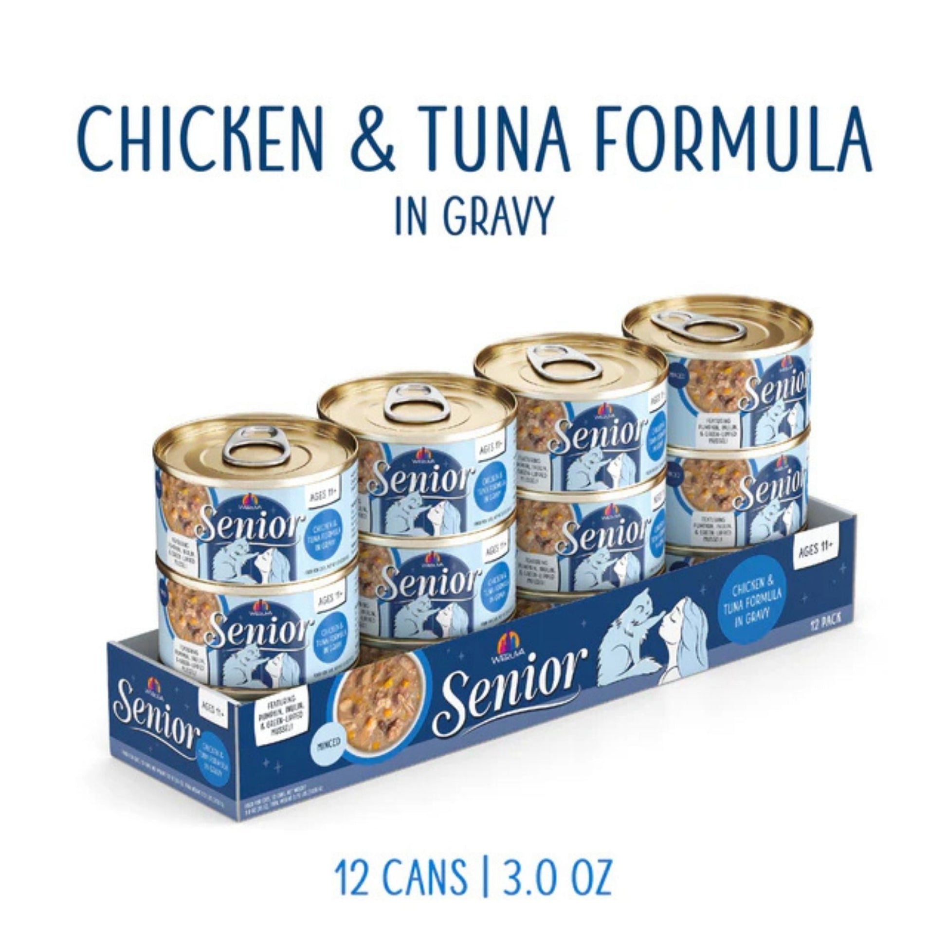 Weruva Cat Senior Chicken & Tuna Formula in Gravy, 3 oz 12 ct, view 3